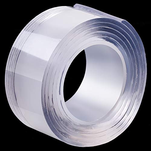 Preisvergleich Produktbild Multifunktionales Doppelseitiges Klebeband Wiederverwendbares Klebstoff Klebeband Spurlos Waschbar Klebeband Transparent Gel Klebeband