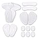 Produktbild Set von 14 klaren Gel Heel Grips Liners High Heel fügt Einlegesohlen Fußgewölbe rutschfeste Vorfuß Kissen Schuhe Pad Schuh Aufkleber High Heel Pads für Fuß Schmerzlinderung