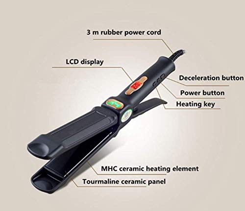 Negative Ion Hair Straightener Does Not Hurt Hair Spray Hair Comb  Digital Intelligent Temperature Regulation  Constant Temperature  Wet And Dry 2 In 1  Tourmaline Ceramic Coated Knob  Fast Modeling