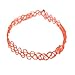 Produktbild DOLDOA Stretch Gothic Tätowierung Halsband Tattoo Henna Choker Hippie Elastische Halskette (Orange)