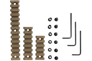 KODENOR 3 Größen Set 5 7 13 Slot 2"3" 5"Picatinny Weaver Rail Mount ABS-Kunststoff AR15 M4 Keymod Rail Handguard-Abschnitt für die Jagd