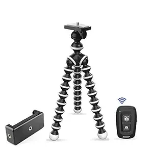 DIGITEK (DTR 260 GT) Gorilla Tripod/Mini 33 cm (13 Inch) Tripod for Mobile Phone with Phone Mount & Remote | Flexible Gorilla Stand for DSLR & Action Cameras