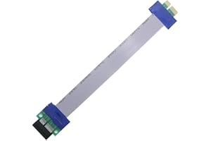 WINGONEER Cavo di estensione PCI-Express PCI-E 1X carta della colonna montante Flex Extender per PC