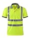 Produktbild DULEE Hohes Sichtbarkeits Polo Hemd Arbeitskleidung reflektierendes hallo Sicht-Sicherheits Arbeitskleidungs T-Shirt,L