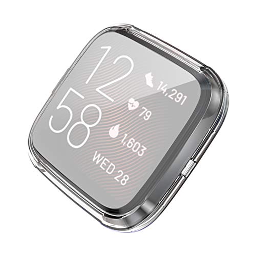 Preisvergleich Produktbild Skryo Ultraflache transparente TPU-Schutzhülle für Elektroplatten Kompatibel mit Fitbit Versa 2 (klar)