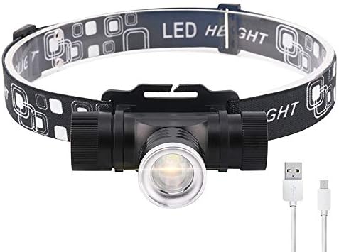 LED Head Torch, Waterproof Headlamp, 3-Mode Zoom Headlight Camping Flashlight,for Walking, Camping, Reading, Hiking, Kids