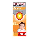 Nurofen for Children Baby Medicine Orange Ibuprofen, 100 mg - 3 Months Plus - 100 ml