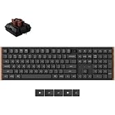 Keychron K5 Ultra 8K S&uuml;t POM BROWN Switch 2.4 GHz 370 saate kadar pil &ouml;mrl&uuml; Kablosuz &Ouml;zel Mekanik Klavye (K5U-H3P-TR)
