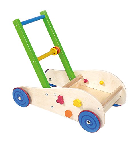 Hess Holzspielzeug 31177 Lauflernwagen aus Holz, Circa 50 x 30 x 44 cm