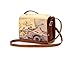 Produktbild DSstyles Schultertaschen PU Leder Crossbody Taschen Retro Handtasche für Frauen Mädchen Damen mit Schulterriemen - Braun