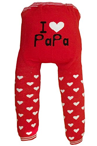 Dotty Fish Baby and Toddler Woolen Leggings I Love Papa Design (95cm/24months+)