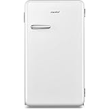 COMFEE' RCD93WH1RT(E) 93L Mini frigo mono porta, design Retrò, controllo temperatura regolabile, adatto per casa, ufficio e a