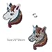 Produktbild Shoppy Star New Rainbow Einhorn Reverse Pailletten Aufnäher für Kleidung Mantel Pullover Bestickt Farbe wechselbar Aufnäher Applikation: A