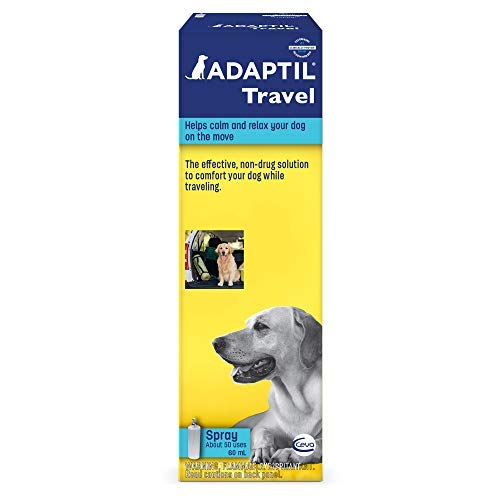 CEVA ADAPTIL Transport - Antiestrés para Perros - Viajes, Transporte, Temblores, Lloros, Jadeos, Inquietud, Tensión - Spray 60 ml