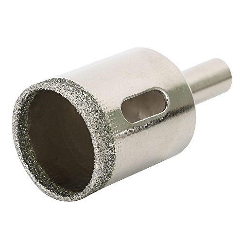 Yahee 10x Glasschneider Bohrer Bohrkrone Diamant Lochsäge Rund 6-30mm, Silber - 8