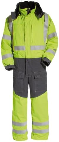 Tranemo Flame Retardant Winter Boilersuit Yellow/Grey 4XL