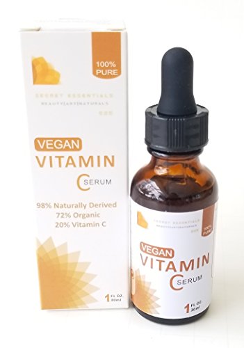 Vitamin C Serum – 100 % Pure Vitamin C Serum – Naturkosmetik, Hyaluron, Gesichtsreinigung | Anti Aging Serum | Wirkt gegen dunkle Augenringe | Altersflecken & Schäden durch Sonneneinstrahlung | gegen Faltenbildung | Bestes Antioxidationsmittel auf dem Markt| Unisex | Reine Aloe Vera, MSM, Jojoba Oil, Vitamin E | Kosmetik | Vegan | Premium Qualität | von Secret Essentials - 6