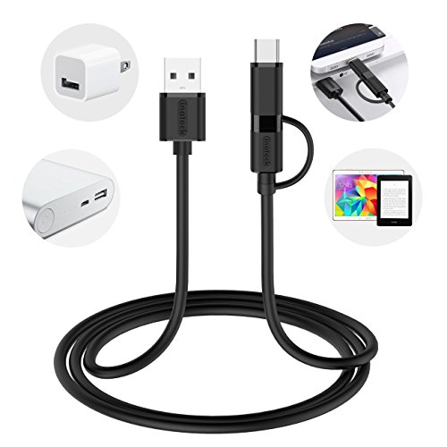 2in1 Inateck Micro USB Kabel & USB C Kabel, Datenkabel mit Micro USB und Typ-C zu USB 2.0 Typ A für Geräte mit Micro USB und Typ C Anschluss, inklusive Nexus 6P, Nexus 5x und Samsung, 100cm - 7