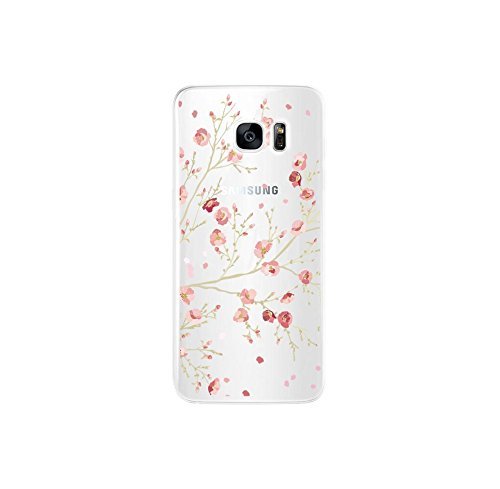 Yooky Samsung Galaxy S6 Silikon Hülle , Soft Transparente Kratzen weiche TPU klar kratzfest Blume Schutzhülle Hülle Tasche Clear Case Cover für Samsung Galaxy S6 - 2