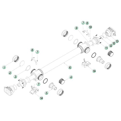 SunSun CUV-772 Edelstahl Teichklärer Wasserklärer Lichtfilter 72W - 8