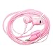 Produktbild Cuitan Universal 3.5mm Stecker In Ear Kopfhörer, Neu Kristall Kabel mit Mikrofon Handy Musik Film Ohrhörer Wired Headphone Earphone Headset für iPhone, Xiao Mi, Moto, Meizu, Samsung - Pink