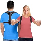 Posture Corrector for Men and Women, Upper Back Brace for Clavicle Support, Adjustable Back Straightener and Providing Pain Relief from Neck, Back & Shoulder, (Universal) (Regular)
