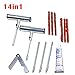 Produktbild Belldan 14 in 1 Auto-/ Motorrad-/ Fahrrad-Reifen-Reparatur Werkzeug-Set, Tire Repair Kit Auto Reifen Reparatur Tools Set Auto Vakuum Reifen Reparatur Tools Patch T-Griff reifenraparatur Plug