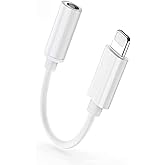 UYGUN ELEKTRONİK iPhone 13/13 Pro/12/12 Pro/11/11Pro i&ccedil;in Lightning to 3.5mm Aux Jack Kulaklık D&ouml;n&uuml;şt&uuml;r&uuml;c&uuml; Adapt&ouml;r&uuml;. iPhone 1