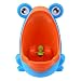 OneCreation Baby Boy Potty - Perfect Cute Frog Training Urinal for boys with Whirling Target - Making it Fun and Easy Stress Free to Potty - Blue