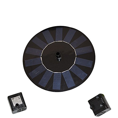 Egomall Wasserpumpe Brunnen Blatt Solar Schwimmender Lotus Teich-Garten Dekoration - 5