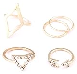 Cinderella Collection By Shining Diva Golden Set Of 5 Mid Finger Cz Rings For Women 7118R RS.299 (70.00% Off) - Amazon