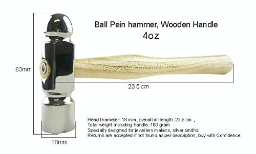 PTL miniature multiuso Ball PEIN Hammer Planishing chasing gioielli Tools Prestige 113,4 gram