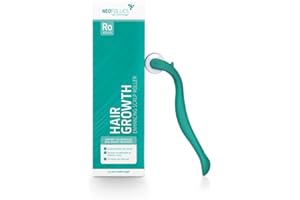 Neofollics Hair Growth Enhancing Scalp Roller – 0.3 mm Microneedling Device – Stimulates Hair Growth & Enhances Absorption of Topical Products – Suitable for Men & Women – 540 Needles