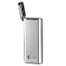 Produktbild Daffodil Powerbank Feuerzeug mit LED Lampe EC300 - USB Elektrisches Feuerzeug mit Akku-Pack - Silber