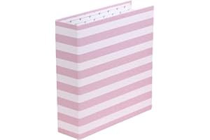 Craftelier - Album z tektury pokryte różami 6x8" - Zestaw 2 pierścieni - Twarde i wytrzymałe pokrywy | 22,5 x 23 cm