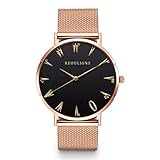 Comtervi Klassisch Unisex Armbanduhr Analog Quarz mit Mesharmband Edelstahl Ultra-flach Slim-Uhr