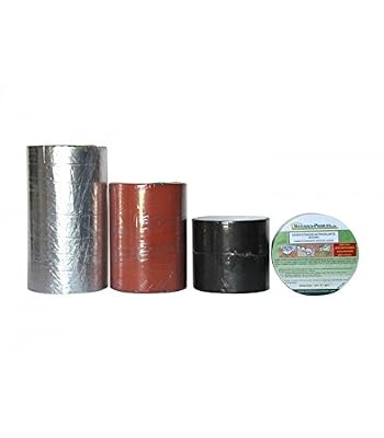 MATPRO Bande d'étanchéité toiture BITUME autocollante à froid Rouge Tuile 10 m x 10 cm Rouge Tuile