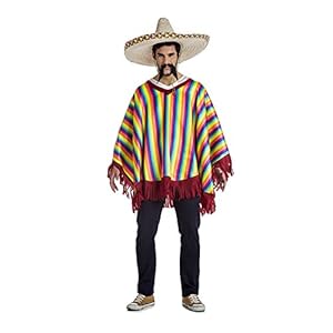 PONCHO MEXICANO TALLA M-L