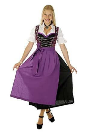Trachtenpoint Dirndl A454 mit Bluse und Schürze 3 teilig