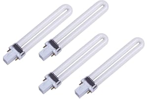 PINEESEATILE 4pcs Replacement 9W U-shaped Nail Lamps Practical Nail Art Dryer Bulbs UV Lamp Tube Lights UV Bulb Tubes111
