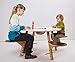 Stable and Ergonomic Wooden Children's Play Table - Suitable for 4 children white