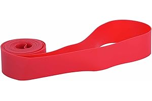 Yosoo Health Gear Bike Tire Liner, 2PCS PVC Bicycle Rim Tape Mountain Bike Tyre Protector Strip, Anti Puncture Wheel Rim Tape, Red