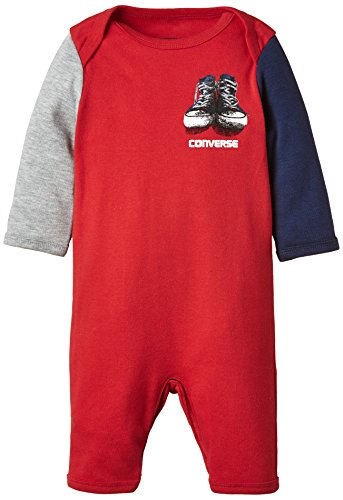 Converse Baby-Boys All Star Romper, Red (Casino), 0-3 Months