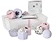 Deluxe Bath Bombs Gift Set Lumunu Badefreude Violetta, 8 Bath Pralines in a Gift Box with Card