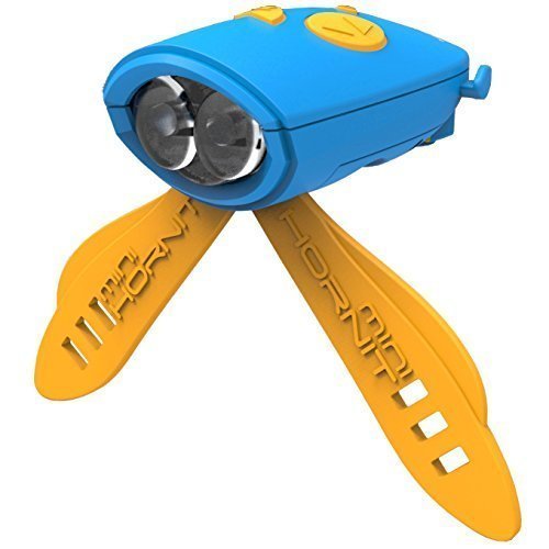 Mini Hornit Balance Bike & Scooter Light & Horn. Blue/Orange.