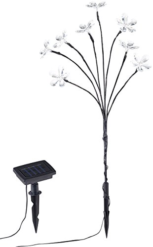 Lunartec Solar-LED-Lichterbaum mit 8 Blüten und Erdspieß, multicolor, 50 cm - 6
