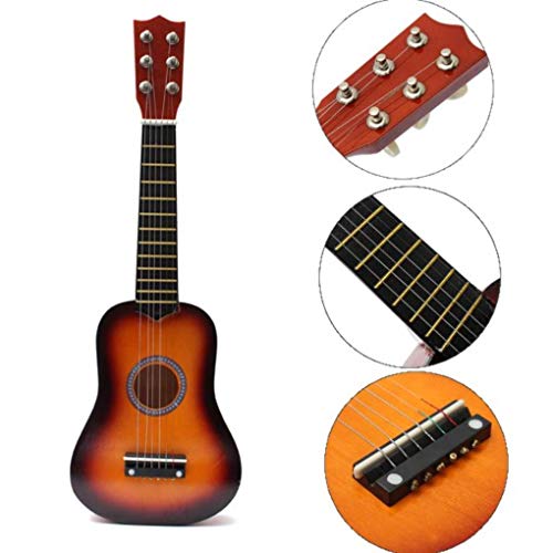 Preisvergleich Produktbild Yongse 21 Zoll Übungsakustik Ukulele 6 Saiter Mini Gitarrenspielzeug für Kinder