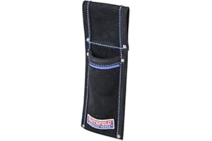 Faithfull Black Suede Leather Scaffold Level Holder for Tool Belt