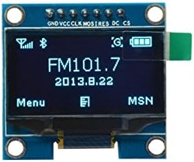 MUZOCT 0.96" I2C IIC SPI Serial 128X64 OLED LCD LED Display Module for Arduino