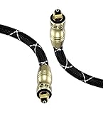 IBRA Black Master 2m - Optical TOSLINK Digital Audio Cable - Fiber Optic Cable - 24K Gold Casing - Compatible with PS3,Sky HD, HDtvs, Blu-rays, AV Amps (Electronics)